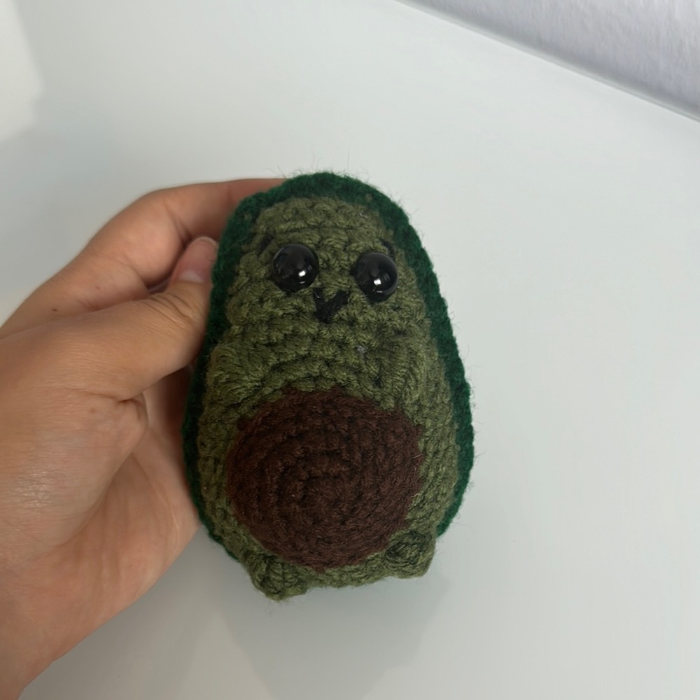 Crocheted Avocado Plush Toy